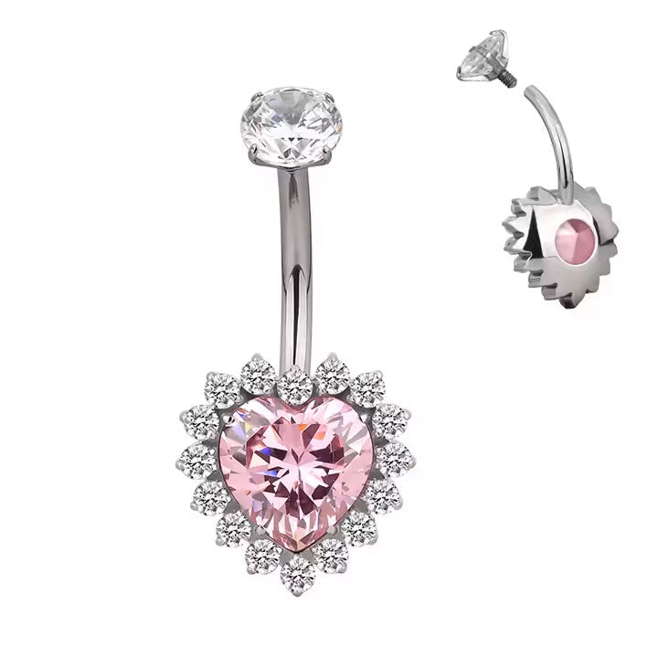 Navel Corazón Rosa ASTM F-136