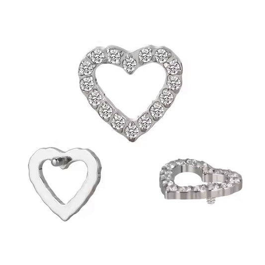Corazón + Cz Blancas