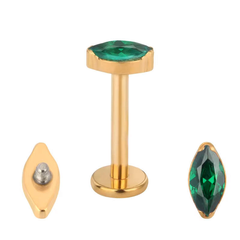 Marquise Dorado con Verde Titanio ASTM F-136