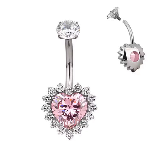 Navel Corazón Rosa ASTM F-136