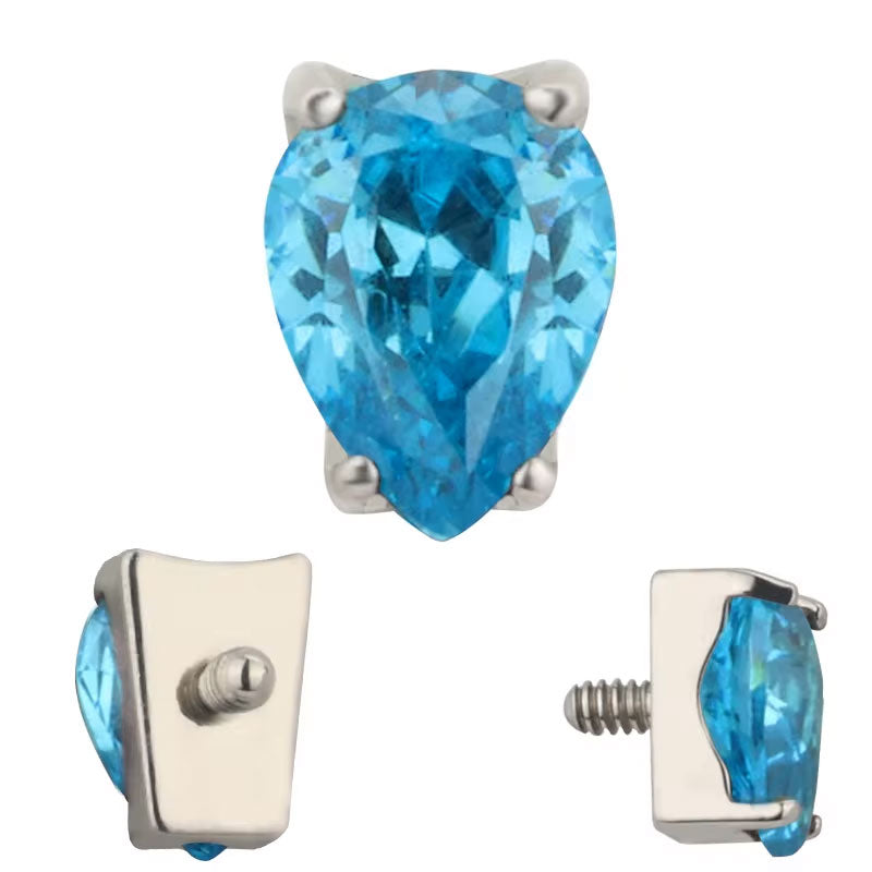 Pera Prong Set Aqua Titanio ASTM F-136