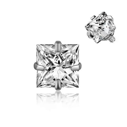 Top Zircon 3mm Cuadrado ASTM F-136